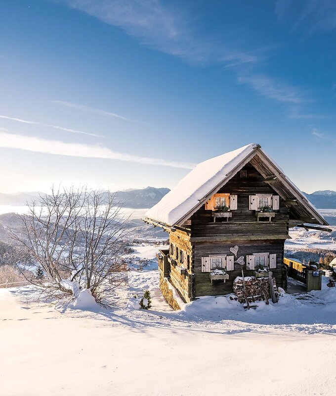 Magdalensberg im Winter | © Michael Stabentheiner / Kärnten Werbung Troadkasten am Magdalensberg im Winter | © Michael Stabentheiner / Kärnten Werbung