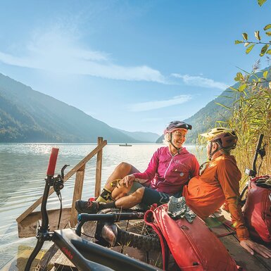 Ausflug mit dem Rad am Weißensee | © Franz Gerdl / Kärnten Werbung
