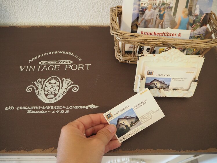 Visitenkarten Haus Zehetner | © Privat zu Gast in Niederösterreich / Elena Paschinger / www.creativelena.com 