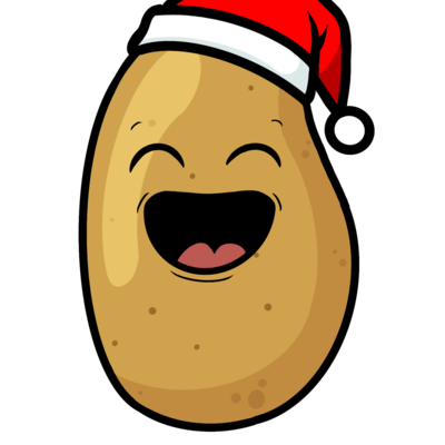 Knolli, die Kartoffel aus Oberösterreich - Urlaub am Bauernhof mit Weihnachtsmütze | © Urlaub am Bauernhof Oberösterreich / Crosseye