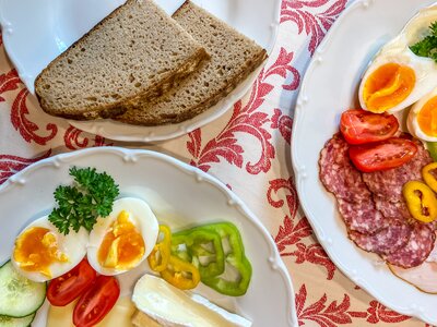 Frühstück mit Produkten vom Bauernhof | © Urlaub am Bauernhof Oberösterreich / Viktoria Urbanek