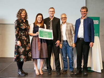 Die Gewinner: Familie Postlmayr vom Hochhubergut | © Urlaub am Bauernhof / Daniel Gollner