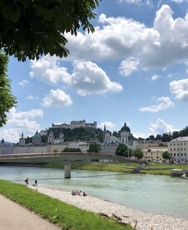 Radweg entlang der Salzach, Stadt Salzburg | © Urlaub am Bauernhof Salzburger Land / Margret Appesbacher Radweg entlang der Salzach, Stadt Salzburg | © Urlaub am Bauernhof Salzburger Land / Margret Appesbacher