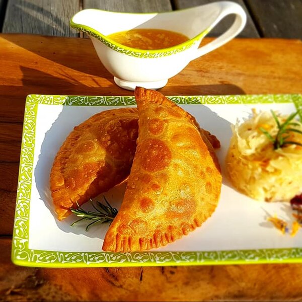 Fleischkrapfen vom Windhofgut in Annaberg, Salzburger Land | © Windhofgut / Andrea Schilchegger