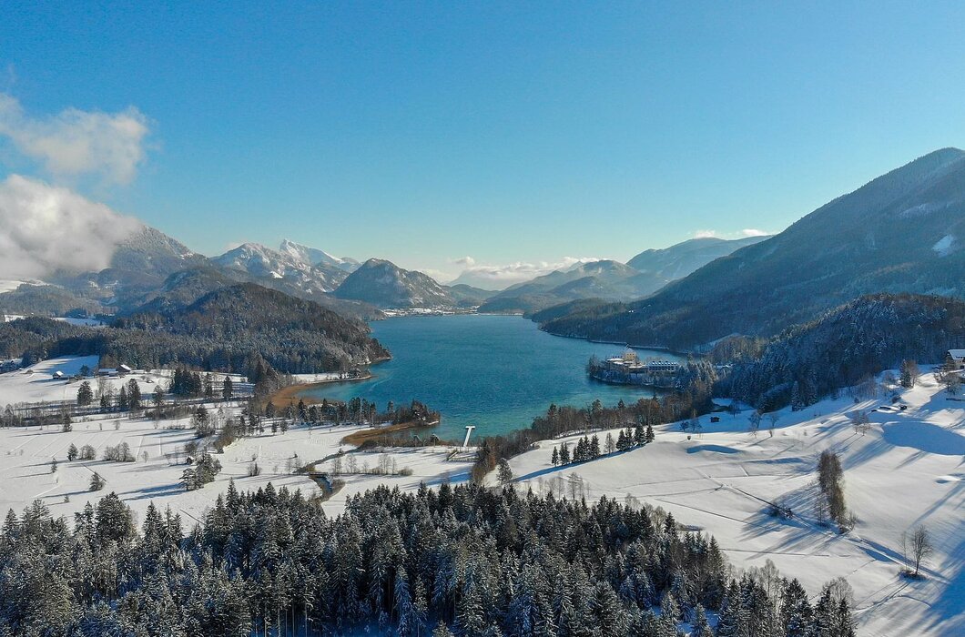 Fuschlsee im Winter, Salzburger Land | © Fuschlsee Tourismus GmbH Der Fuschlsee im Winter, Fuschlseeregion im Salzburger Land | © Fuschlsee Tourismus GmbH