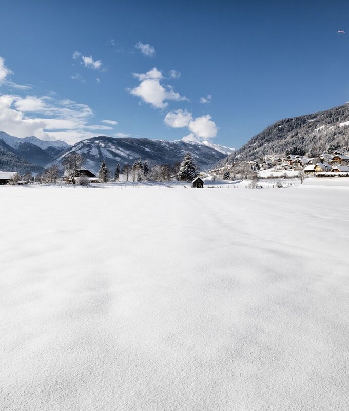 Winterpanorama Lungau | © Ferienregion Lungau Winter, Schnee, Lungau, blauer Himmel, Wolken, Sonne | © Ferienregion Lungau