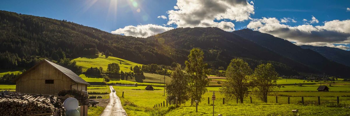 Sonnenschein, Landschaft, Außenaufnahme, am Hansalagut im Salzburger Lungau | © Urlaub am Bauernhof / Bernd Suppan