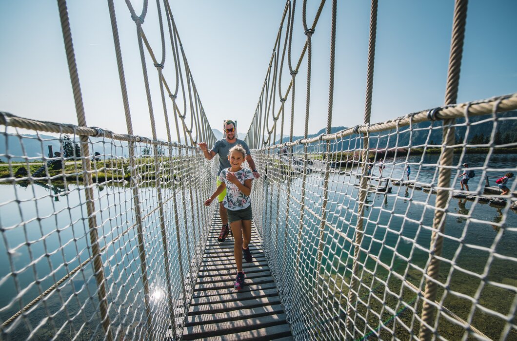 Hängebrücke am Grafenberg in Wagrain, Salzburger Land | © Snow Space Salzburg / Christoph Huber