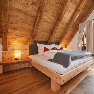 Schlafzimmer in der Almidylle in Sankt Martin am Tennengebirge, Salzburger Land | © Almidylle / Familie Farmer