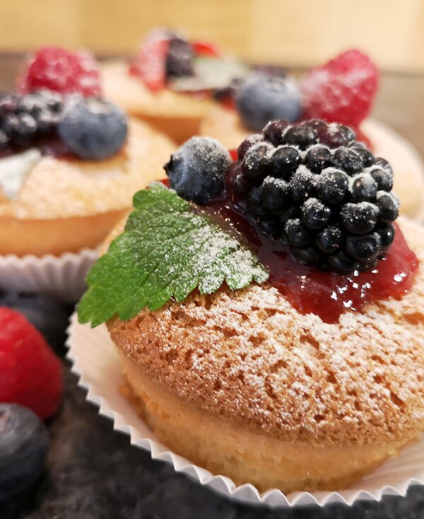 Muffins mit frischen Beeren, Steiermark | © Kleinhofers Himbeernest / Andrea Schmidhofer Muffins mit frischen Beeren, Steiermark | © Kleinhofers Himbeernest / Andrea Schmidhofer