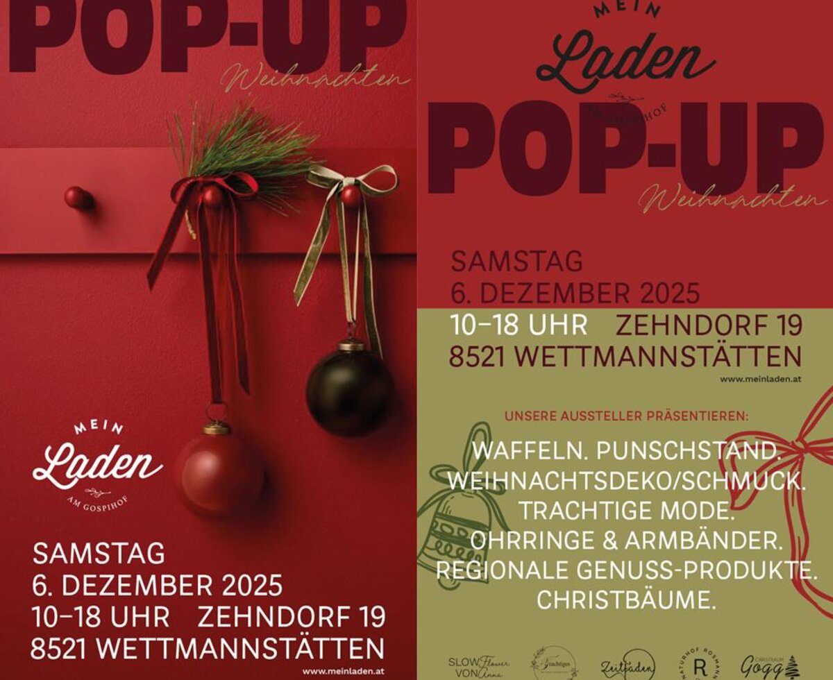 Ankündigung Weihnachtsmarkt Gospihof am 6. Dezember 2025 von 10-18 Uhr | © Gospihof / Anna Wango