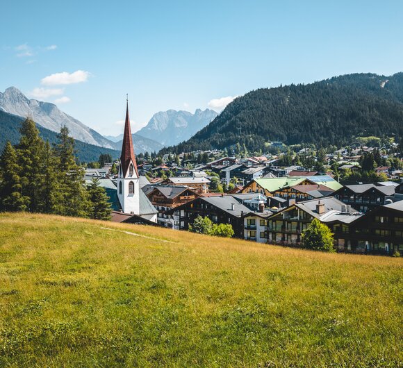 Blick vom Pfarrhügel | © Region Seefeld/Mathäus Gartner