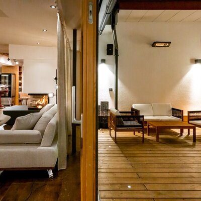 Lounge Wintergarten und Innenhof