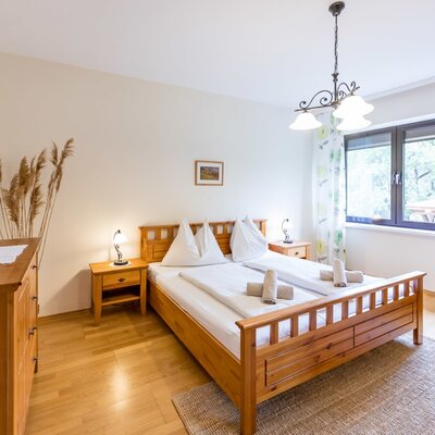Schlafzimmer 1 unserer Ferienwohnung "Alexander"