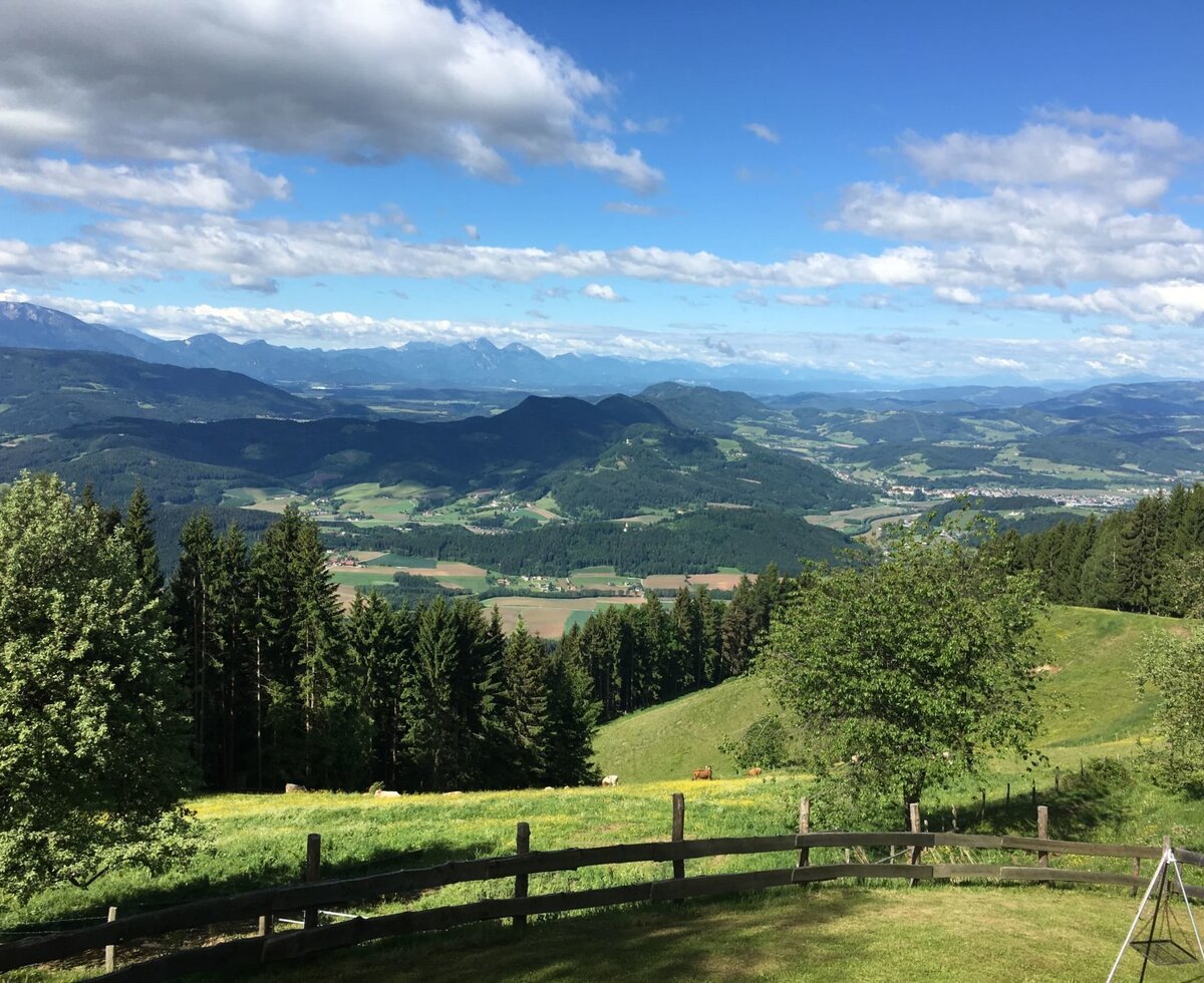 Panoramablick vom Balkon