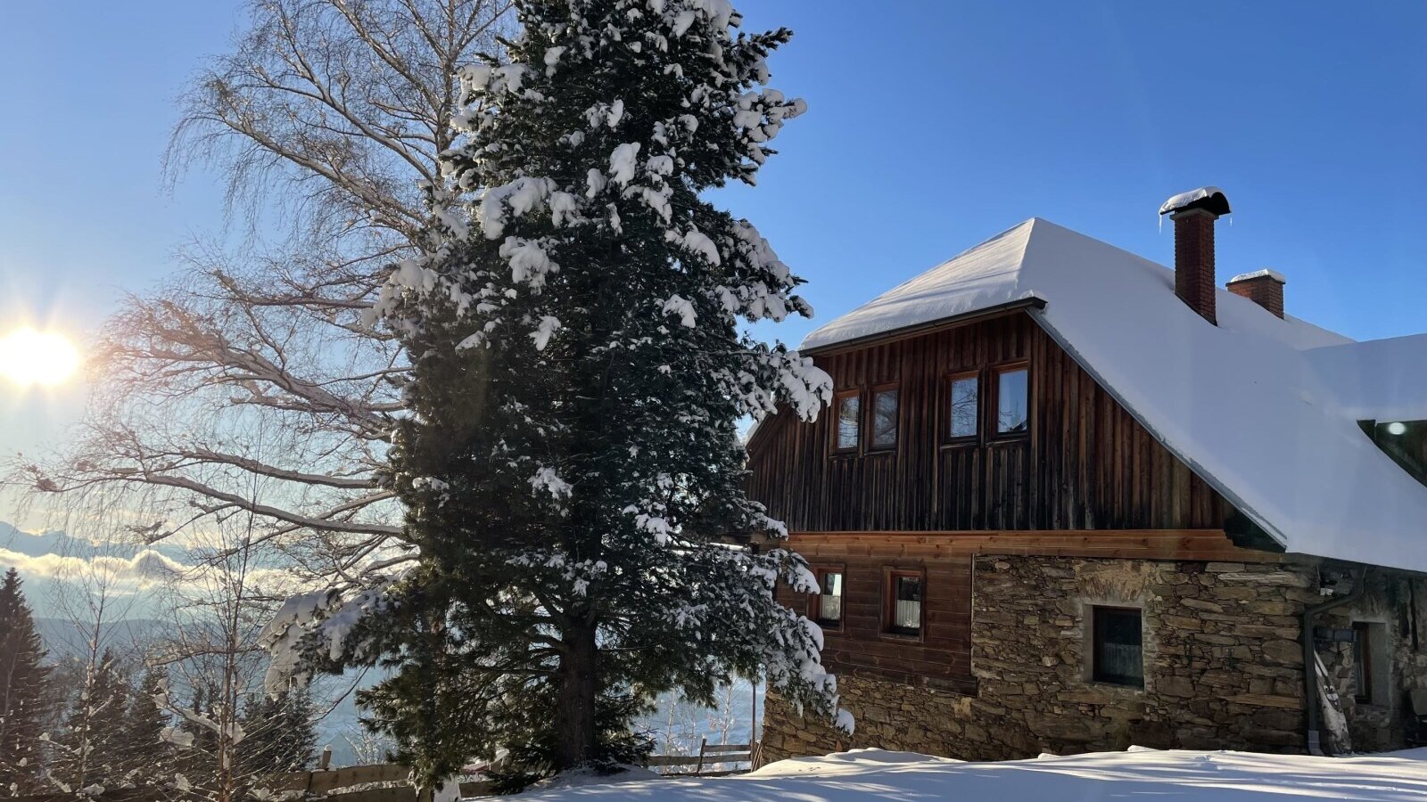 Haus im Winter
