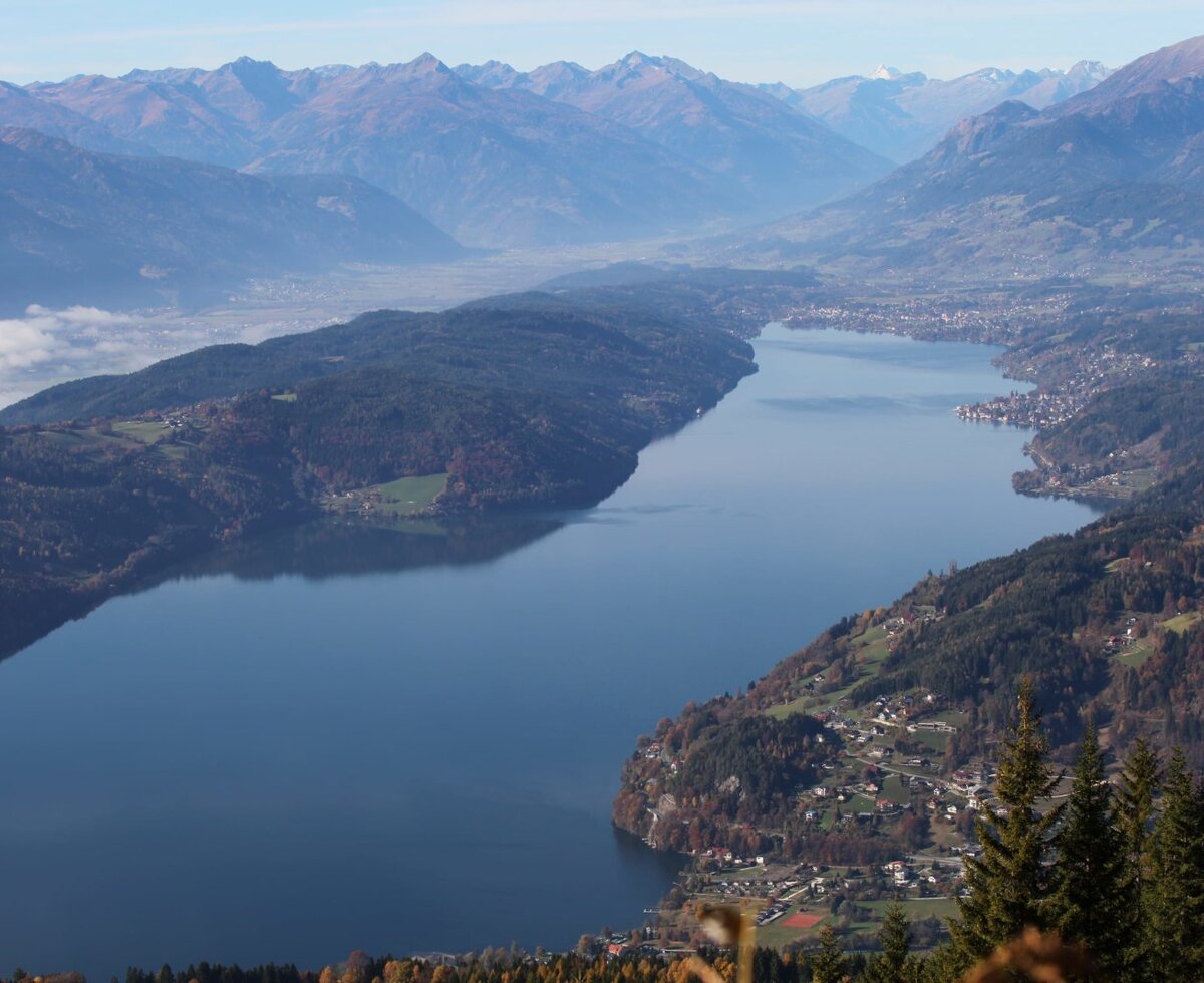 Aussicht auf den Millstätter See, Blick vom Mirnock