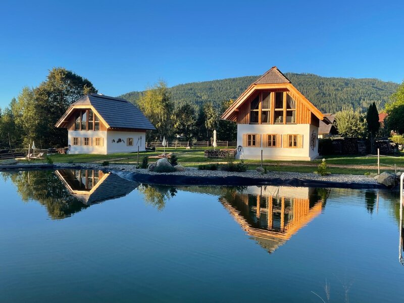 Ferienhäuser am Teich