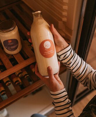 Bei uns gibt's natürlich jeden Tag frische Milch