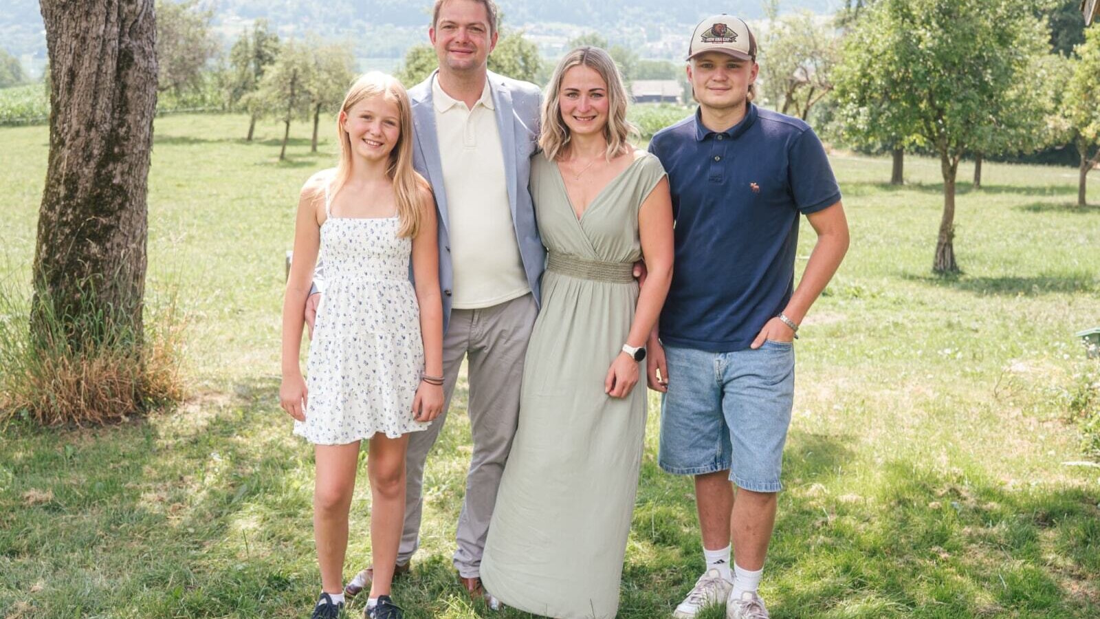 Katharina und Herwig, mit ihren Kindern Gabriel und Hemma!