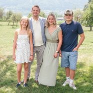 Katharina und Herwig, mit ihren Kindern Gabriel und Hemma!