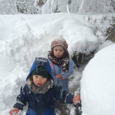 Hui, da gibt es aber viel Schnee!