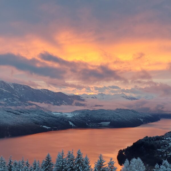 Abendstimmung im Winter