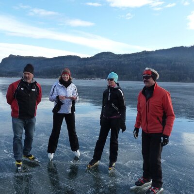 Spaß beim Eislaufen