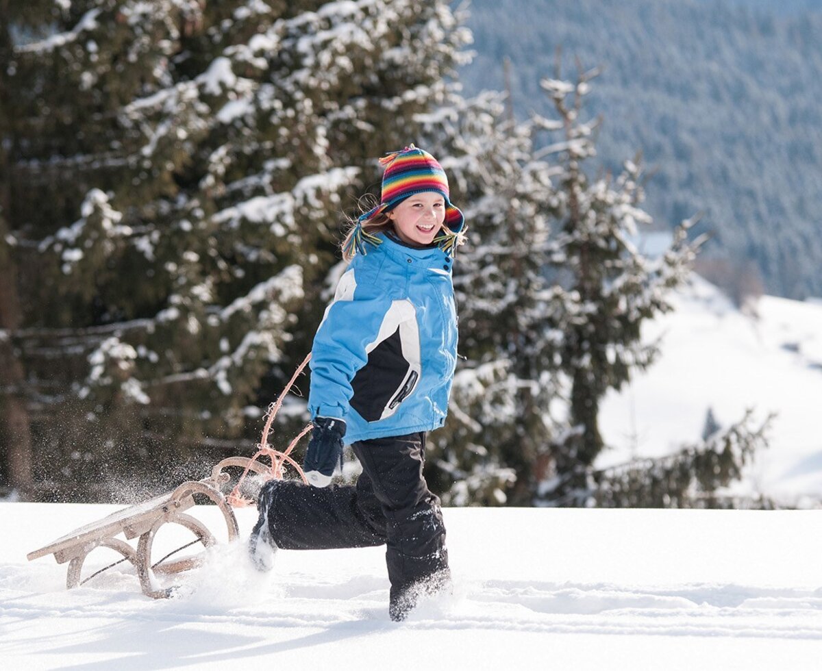Lustige Schlittenfahrt