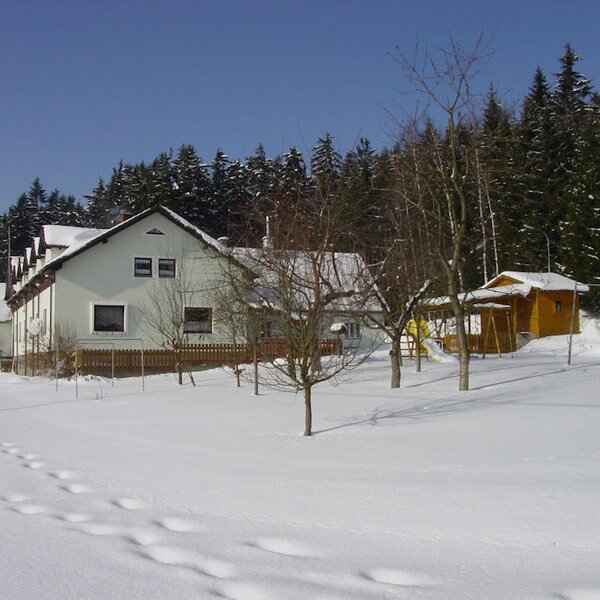 Haus im Winter