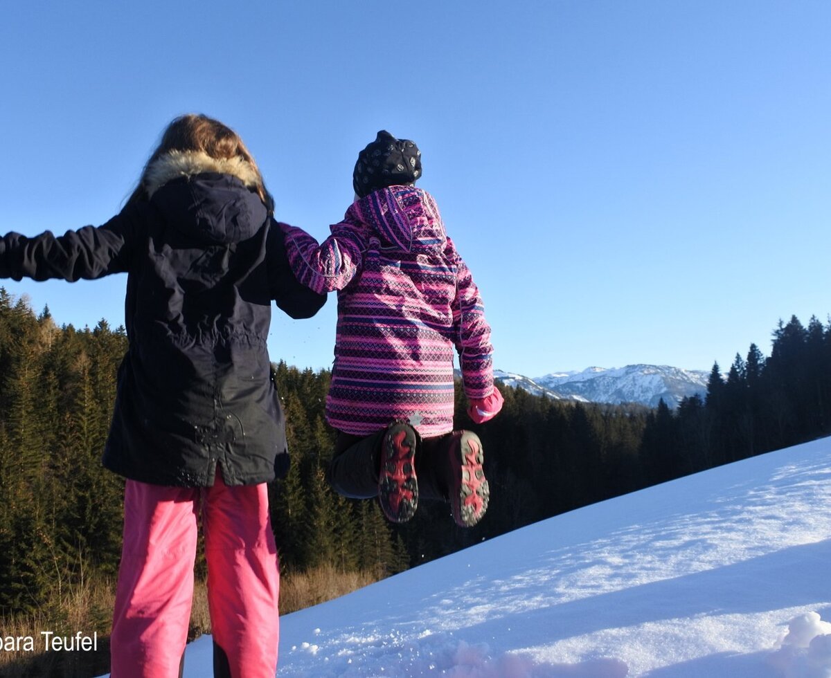 Biohof Teufel - Winterspaß mit Ötscherblick