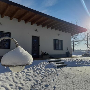 Ferienhaus Ansicht Winter