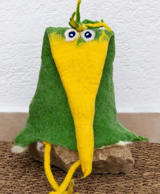 Unser Maskottchen: ein gefilzter Spaßvogel – mit Charme, Witz und einem Augenzwinkern begleitet er durch den Urlaub und sorgt für gute Laune.© Josef Schimmer