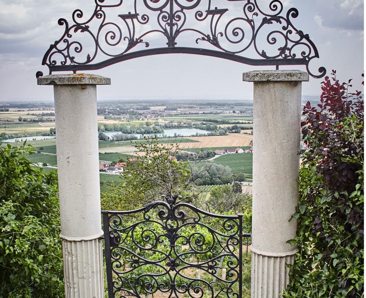 Blick durchs Konradstor ins Donautal