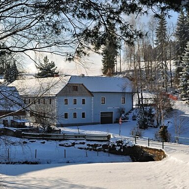 Simandlmühle - Hof im Winter