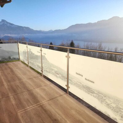 Balkon mit Mondseeblick