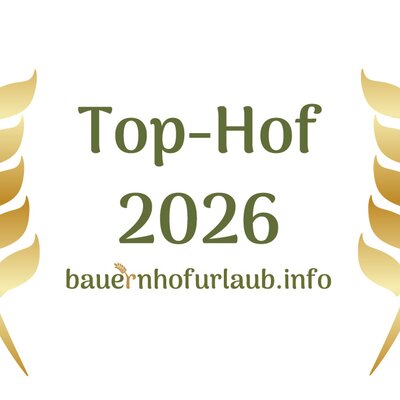 "Top-Hof 2026" von bauernhofurlaub.info