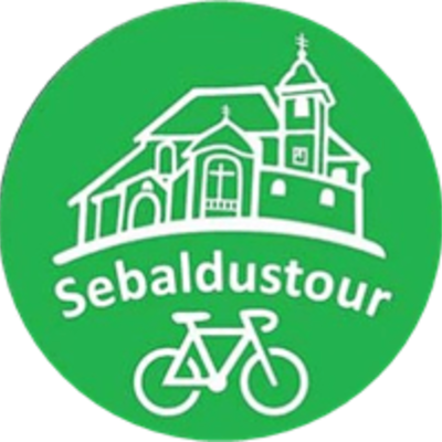 Logo der Sebaldustour, die Rad- und Wanderpilgerwege, an denen das Bed and Breakfast liegt.