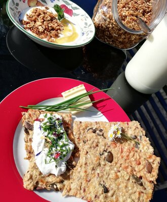 selbstgemachtes Knäckebrot