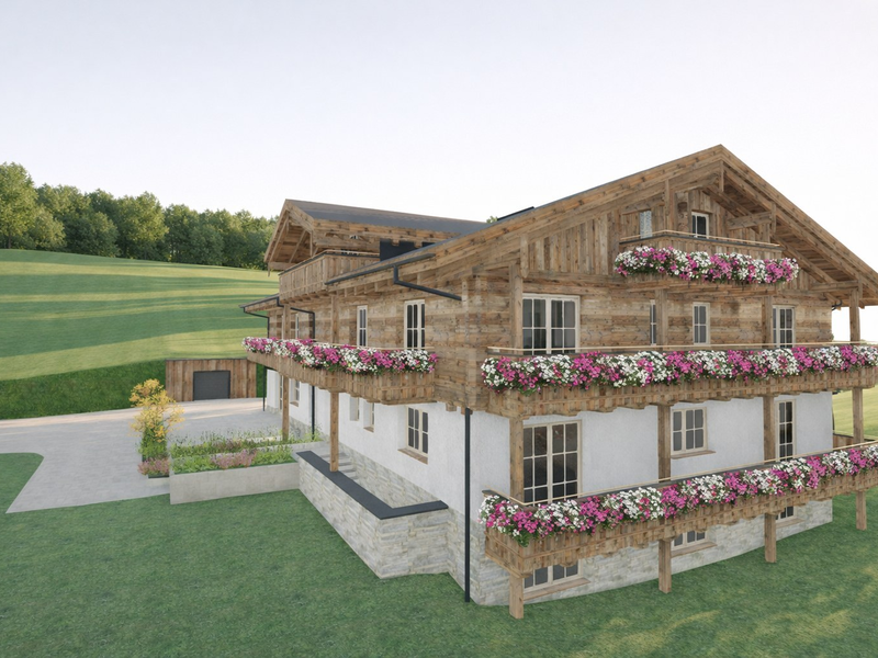 Chalet Bascht am Maroldenhof mit Bergblick