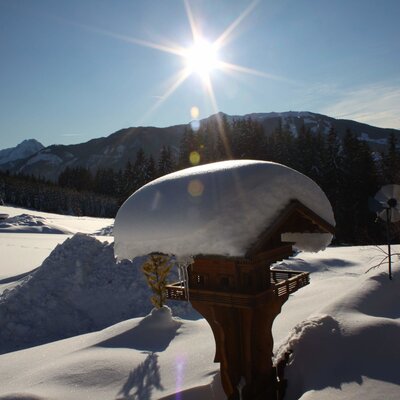 Blick auf Skigebiet Flachau