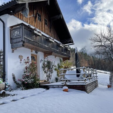 Ferienhaus im Winter