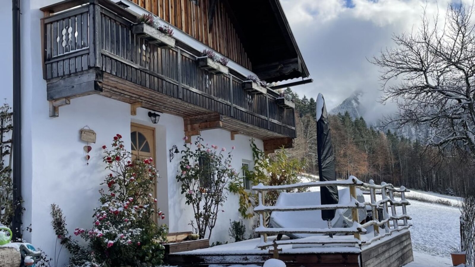 Ferienhaus im Winter