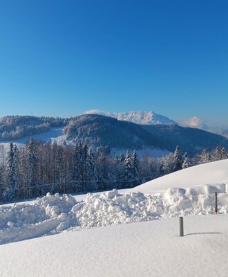 Winter Panorama mit Blick zum Untersberg