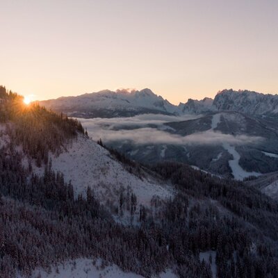 Winterlicher Blick auf die Region
