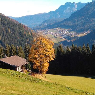 Helfer Alm Herbst Aussicht