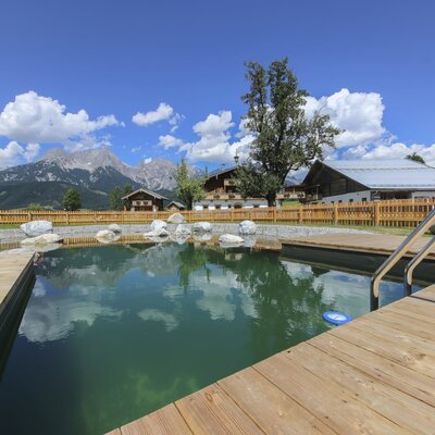 Schwimmteich am Hoferbichlgut in Saalfelden