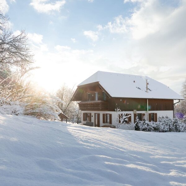 Das Ferienhaus im Winter