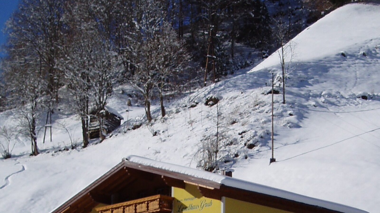 Landhaus Grub im Winter