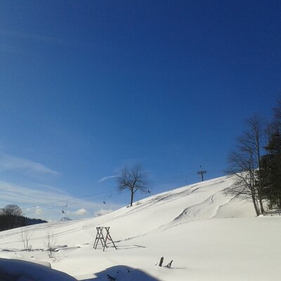 Blick auf den 2er Sellellift